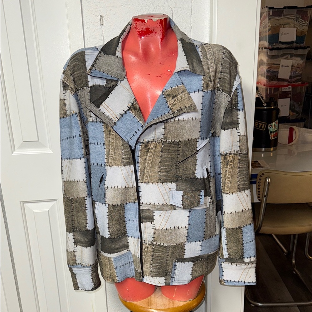 Norma Kamali patchwork jacket - image 1